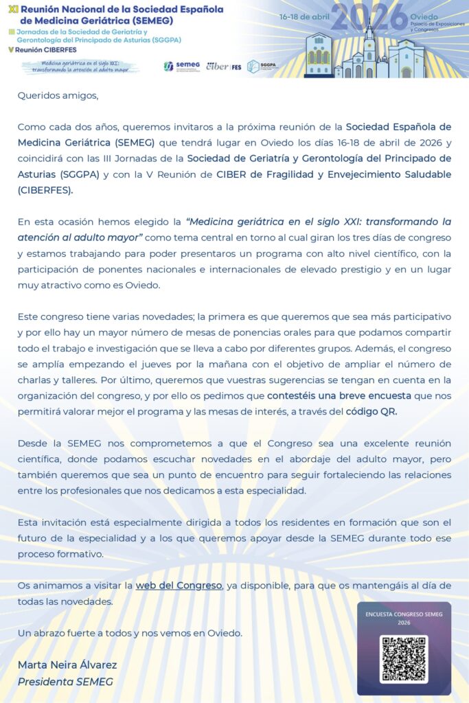 Carta Marta Neira Congreso SEMEG 2026