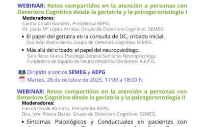 Sesión 1 Retos compartidos en la atención a personas con deterioro cognitivo