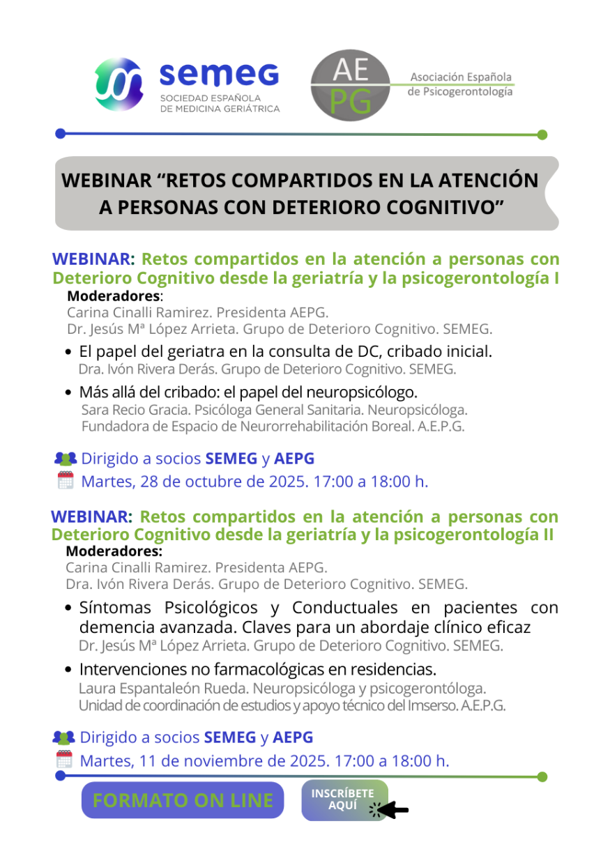 RETOS COMPARTIDOS EN LA ATENCIÓN A PERSONAS CON DETERIORO COGNITIVO